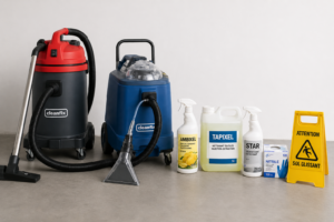 Kit pour entretien tapis et moquette tout en un pour entreprise de nettoyage